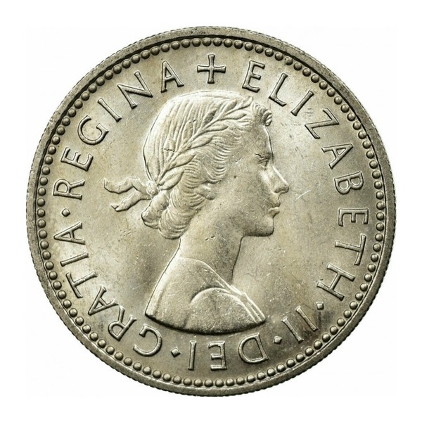 British Predecimal One Shilling Coin (Elizabeth II)