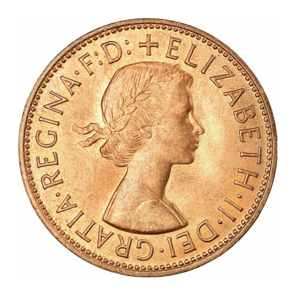 British Predecimal Penny Coin (Elizabeth II)