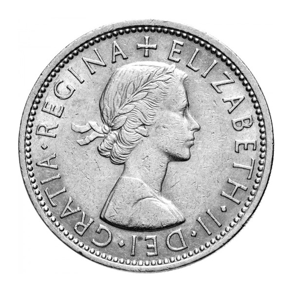 British Predecimal Two Shillings (Florin) Coin