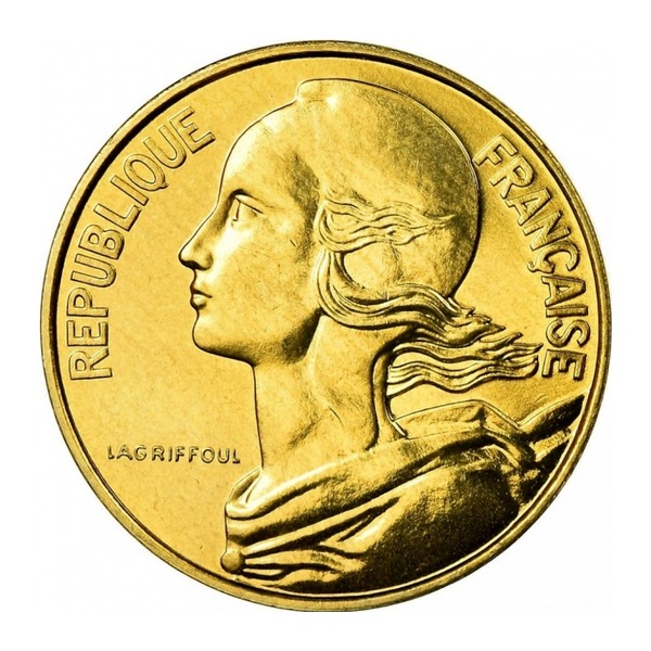 France 10 centimes coin