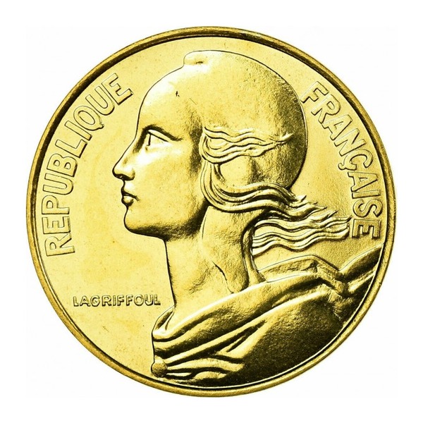 France 20 centimes coin