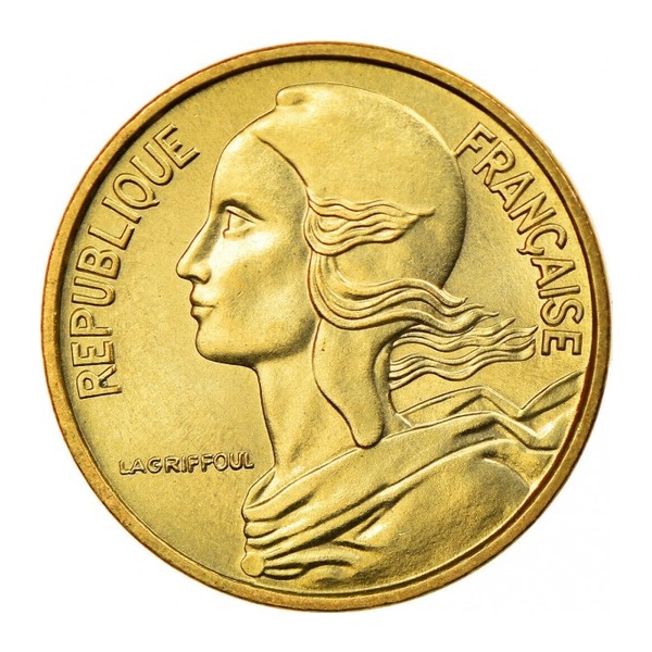 France 5 centimes coin
