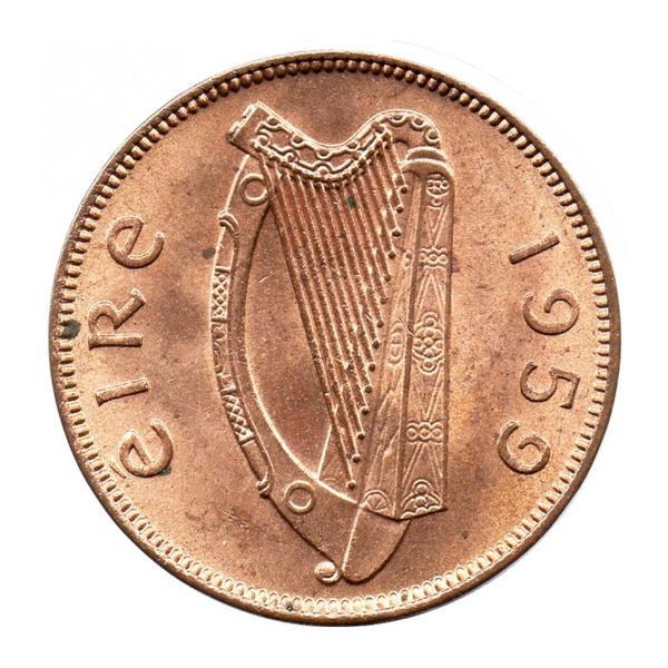 Irish predecimal farthing coin