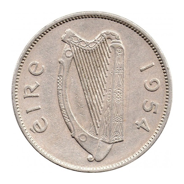 Irish predecimal florin coin